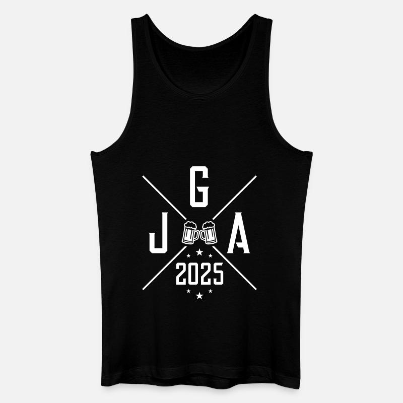 Jga 2025 Bier Junggesellen - Männer Bio Tank Top - Schwarz