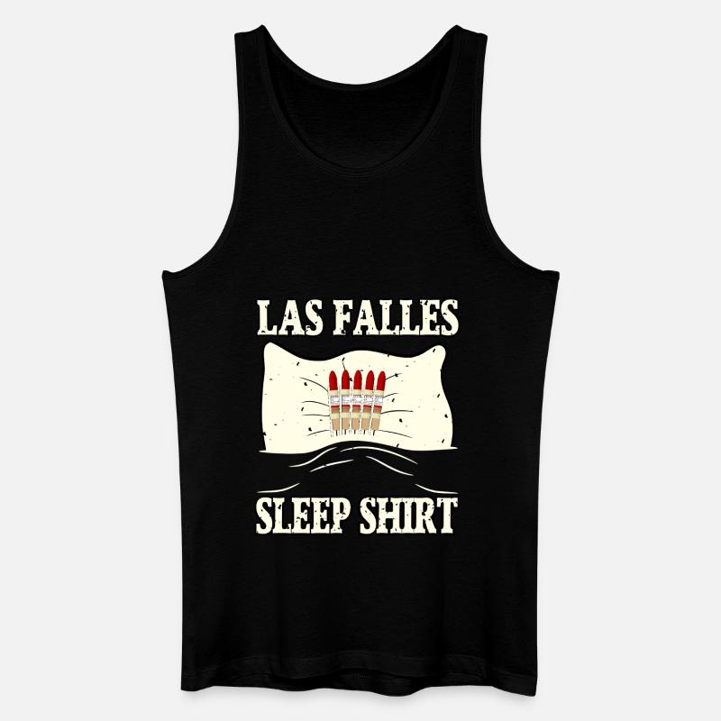 Fallas Sleepshirt - Männer Bio Tank Top - Schwarz