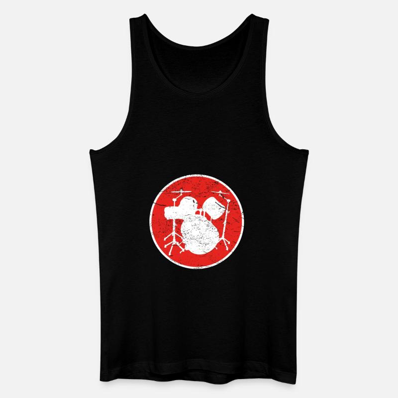 Gift DRUMMER DRUM DRUM - Men’s Organic Tank Top - black