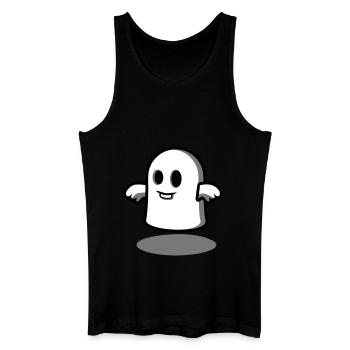 Little Ghost at Midnight - Men’s Organic Tank Top - black - Front