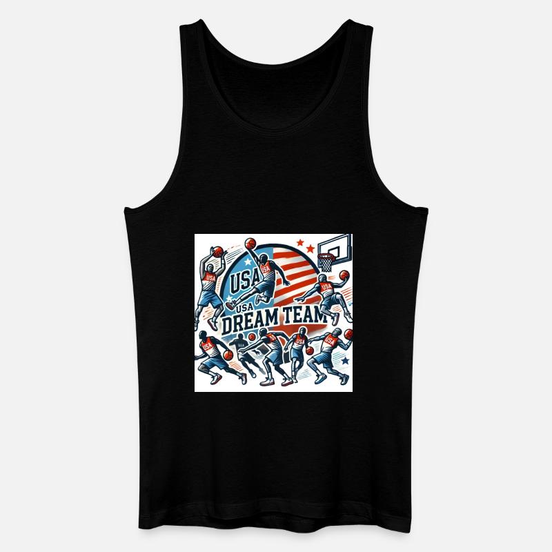 DreamTeam - Männer Bio Tank Top - Schwarz