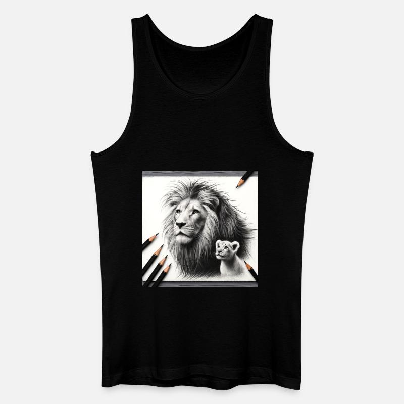 König Löwe IV - Männer Bio Tank Top - Schwarz