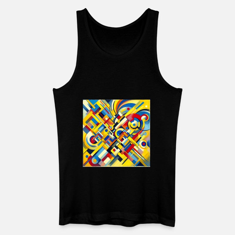 Abstrakte Kunst - Männer Bio Tank Top - Schwarz