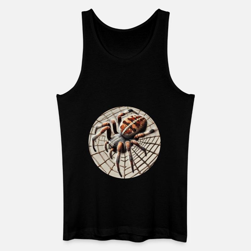 Kreuzspinne - Männer Bio Tank Top - Schwarz