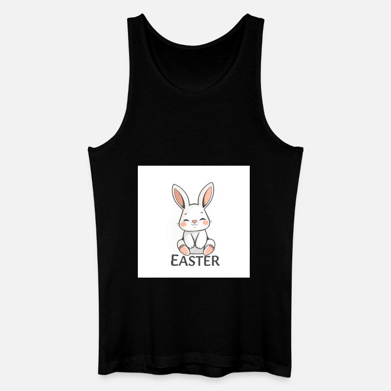 Der Osterzauber des Hasen - Männer Bio Tank Top - Schwarz