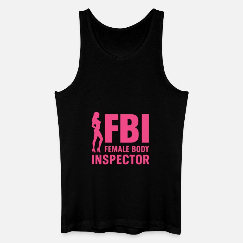 FBI-Körperinspektorin - Männer Bio Tank Top - Schwarz