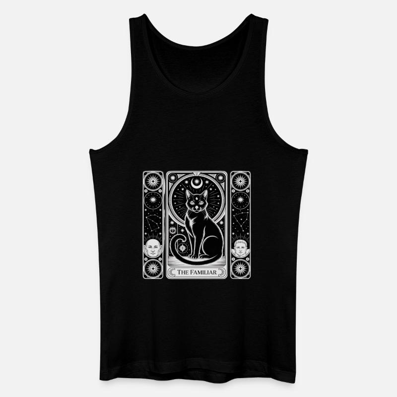 Die bekannte Tarotkarte - Männer Bio Tank Top - Schwarz