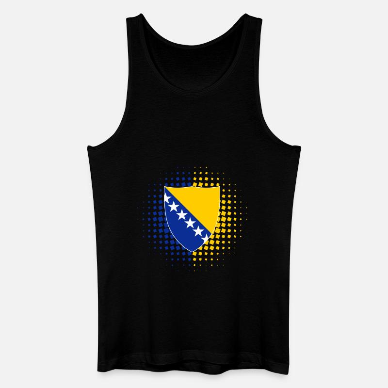 Bosnien - Männer Bio Tank Top - Schwarz