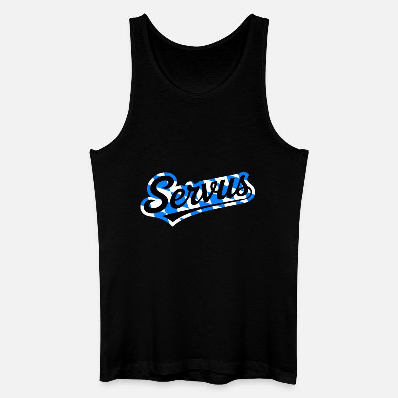 Servus - Männer Bio Tank Top - Schwarz