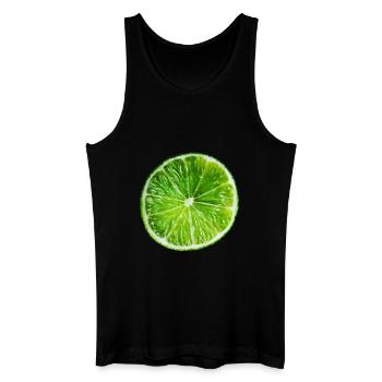 Lime - Men’s Organic Tank Top - black - Front