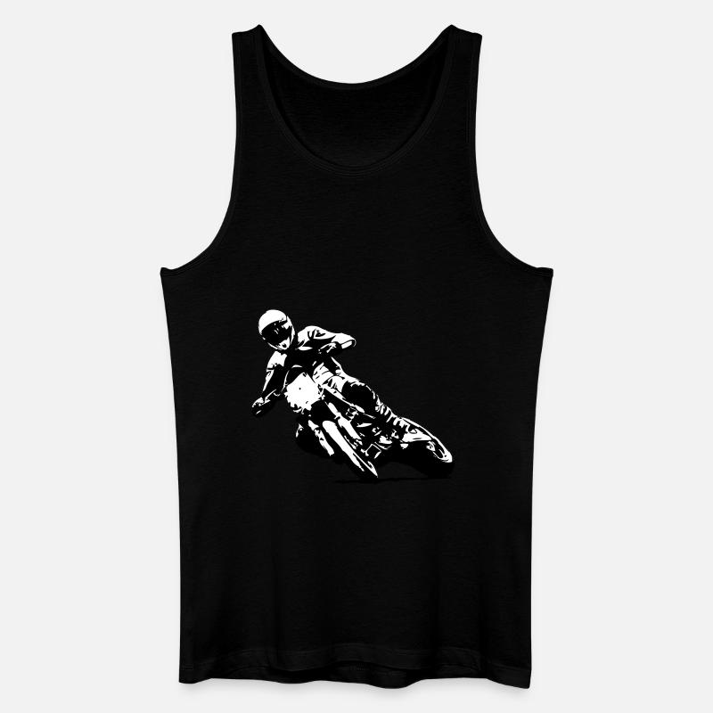 Supermoto - Männer Bio Tank Top - Schwarz