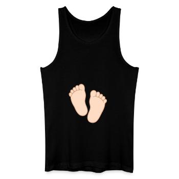 Sweet Baby Feet - Petites traces, grand amour - Débardeur bio Homme - noir - Devant