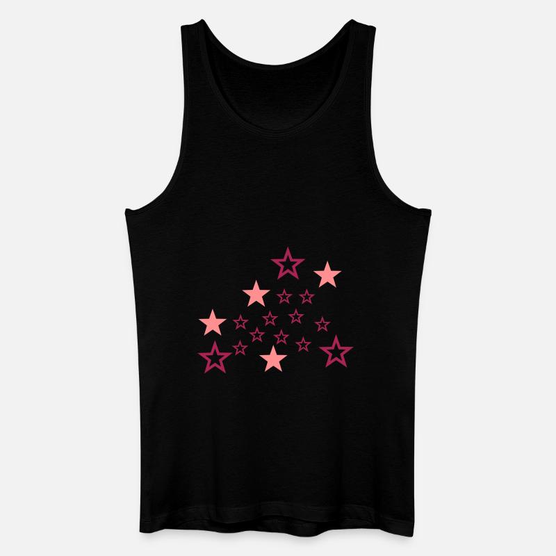 Sterne - Männer Bio Tank Top - Schwarz