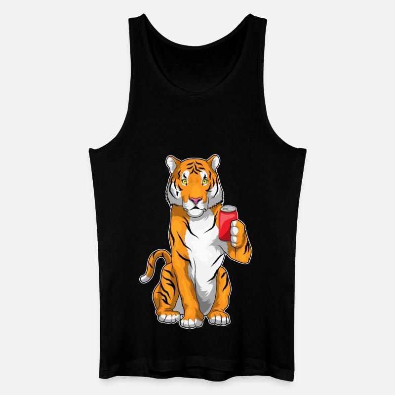 Tiger Limonade - Männer Bio Tank Top - Schwarz
