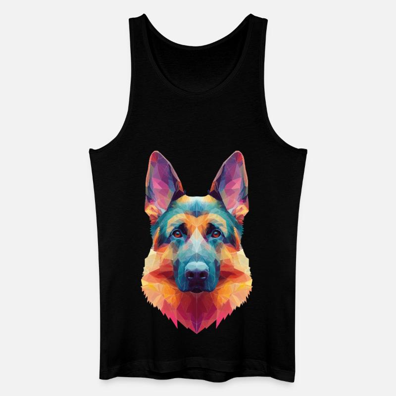 Schäferhund - Männer Bio Tank Top - Schwarz