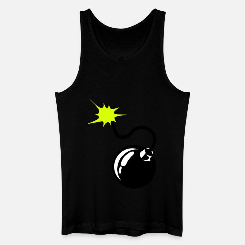 Bombe Bombe Docht 9072 - Männer Bio Tank Top - Schwarz