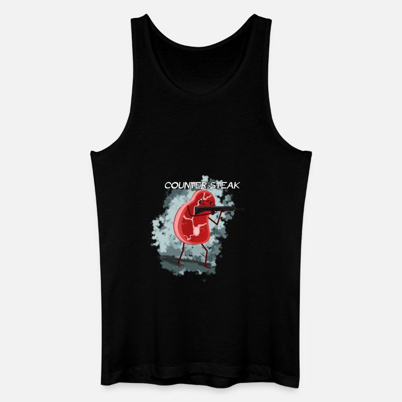 CounterSteak - Männer Bio Tank Top - Schwarz