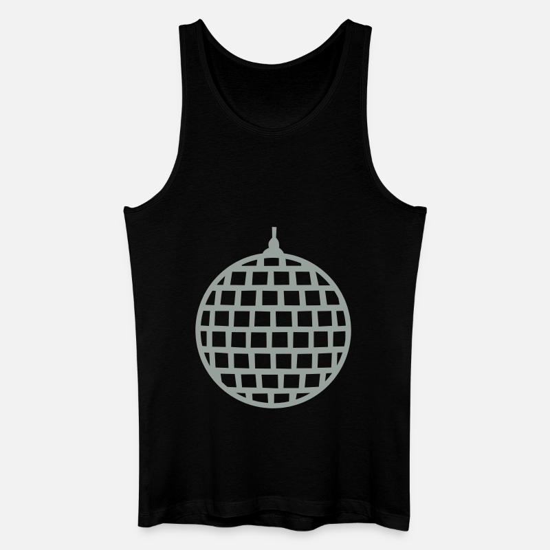 Disco - Männer Bio Tank Top - Schwarz
