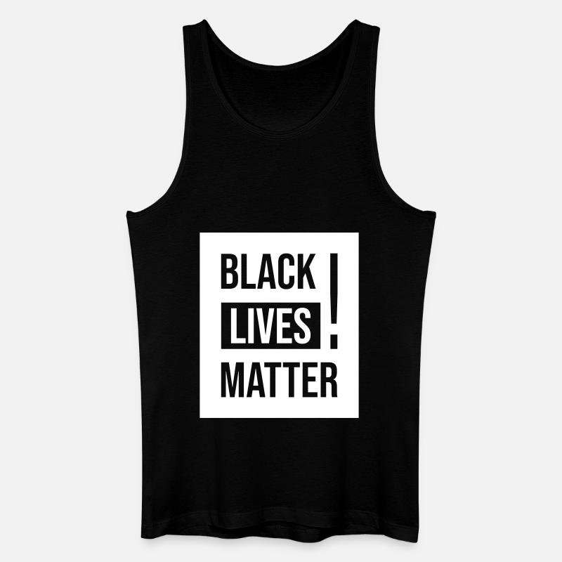 Protest Black Lives Matter - Männer Bio Tank Top - Schwarz