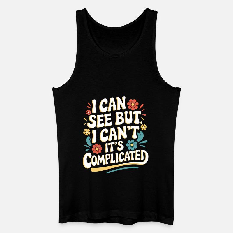 Blinde Blindheit Sehbehinderte Menschen - Männer Bio Tank Top - Schwarz