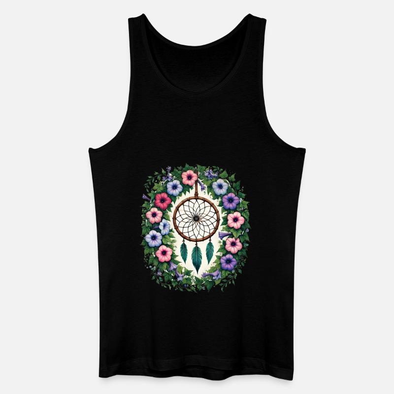 Boho Traumfänger Magie - Männer Bio Tank Top - Schwarz