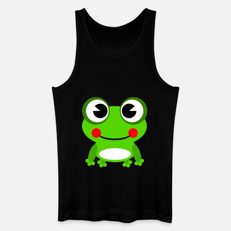 Frosch - Männer Bio Tank Top - Schwarz