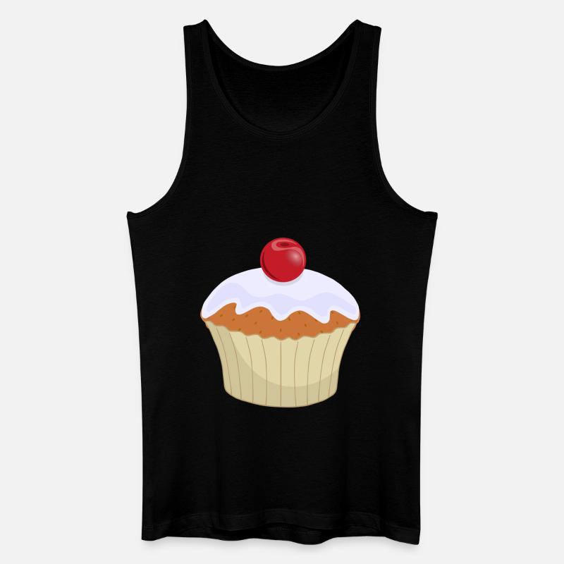 Cupcake - Männer Bio Tank Top - Schwarz