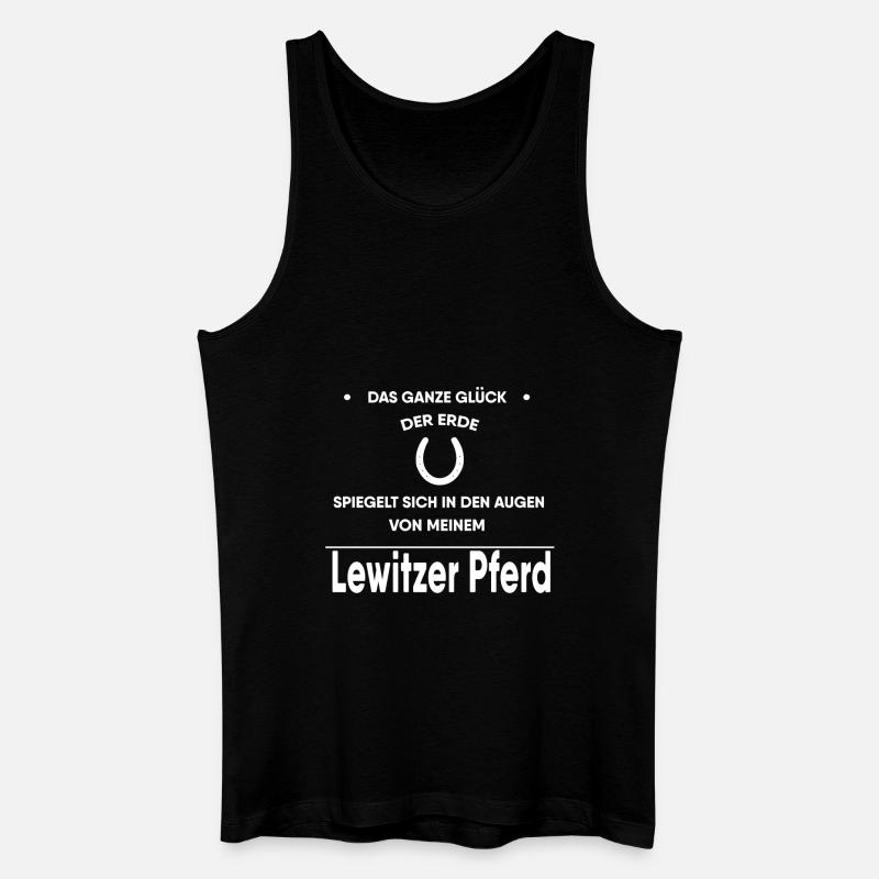 Lewitzer Pferd Geschenk - Männer Bio Tank Top - Schwarz