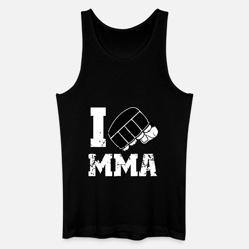 ICH LIEBE MMA - Männer Bio Tank Top - Schwarz