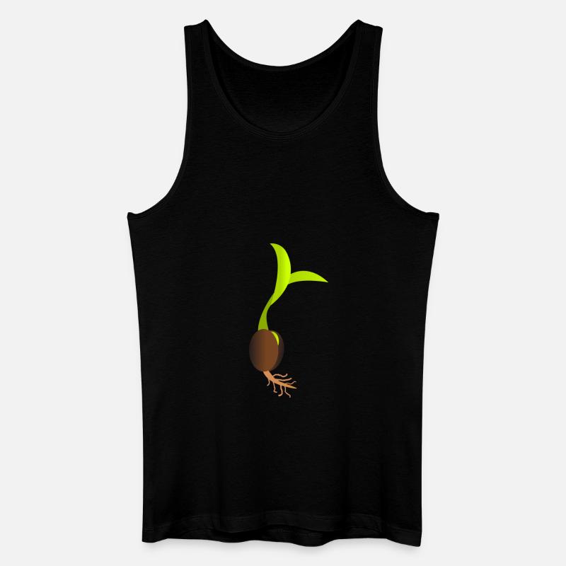 Keimling - Männer Bio Tank Top - Schwarz