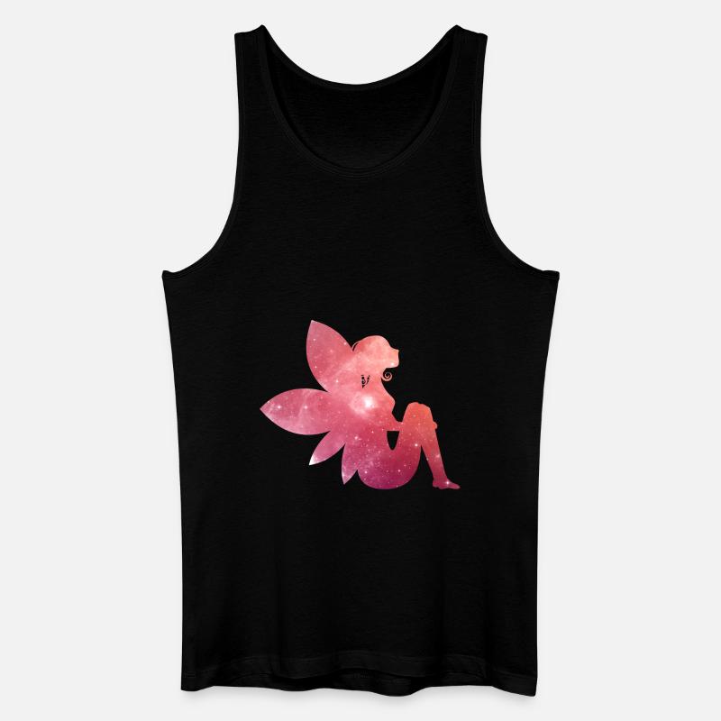 fairy - Fee - Männer Bio Tank Top - Schwarz