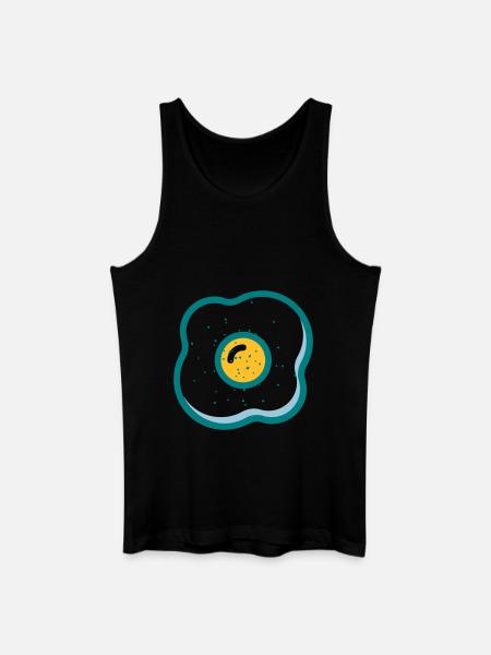 fried egg - Men’s Organic Tank Top - black