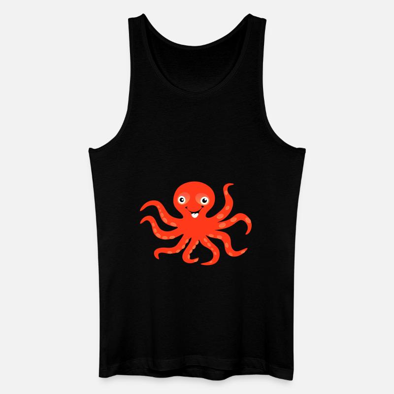 Kraken - Männer Bio Tank Top - Schwarz