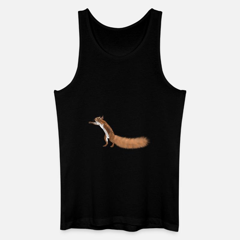 Eichhörnchen - Männer Bio Tank Top - Schwarz