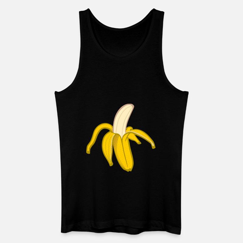 Geschälte Banane! - Männer Bio Tank Top - Schwarz