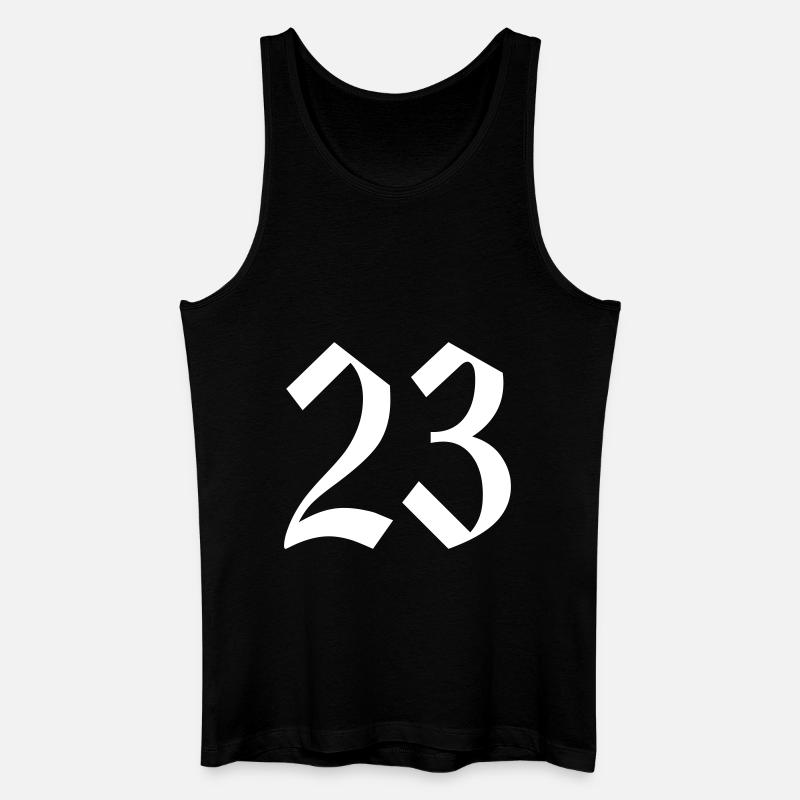 23 - Männer Bio Tank Top - Schwarz