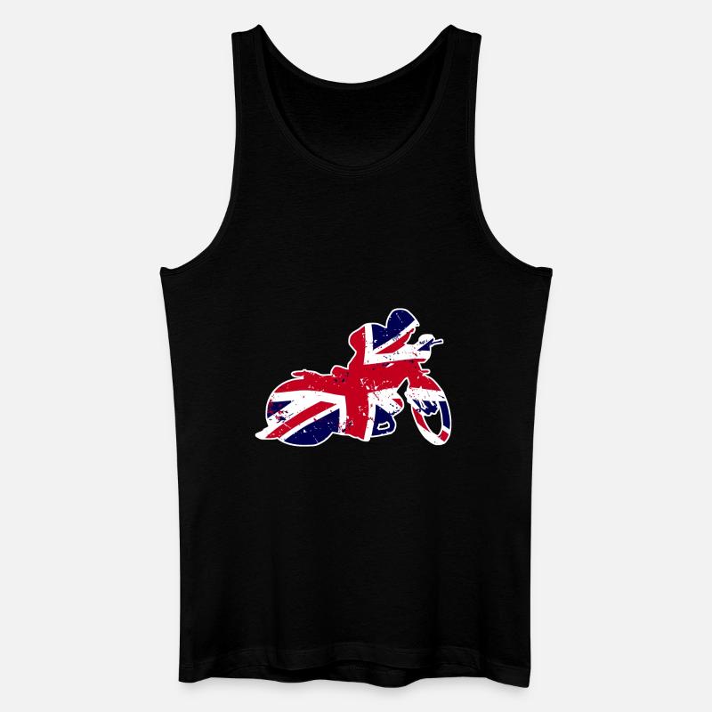 Speedway - Union Jack - Männer Bio Tank Top - Schwarz