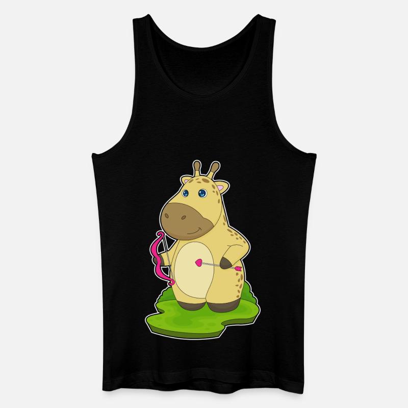 Giraffe Bogenschütze Bogen - Männer Bio Tank Top - Schwarz