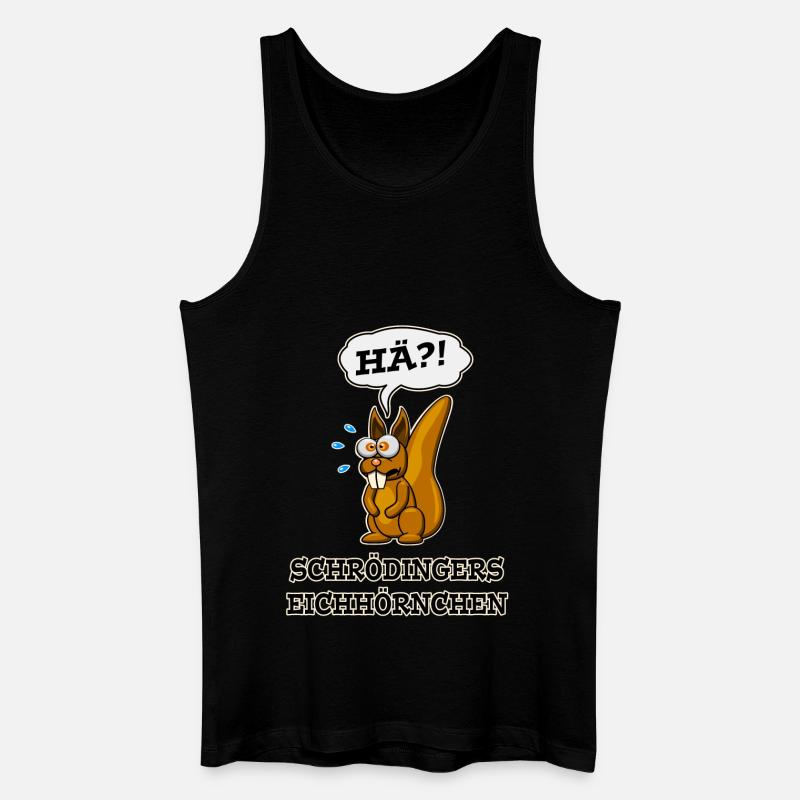 Schrödingers Eichhörnchen - Männer Bio Tank Top - Schwarz