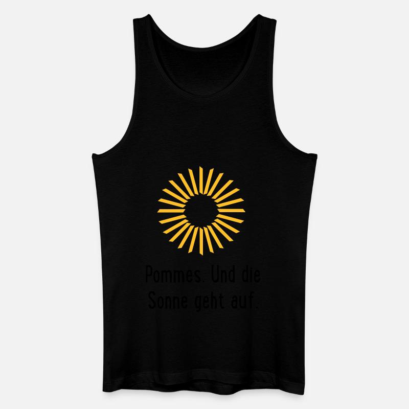 Pommes Frites - Männer Bio Tank Top - Schwarz