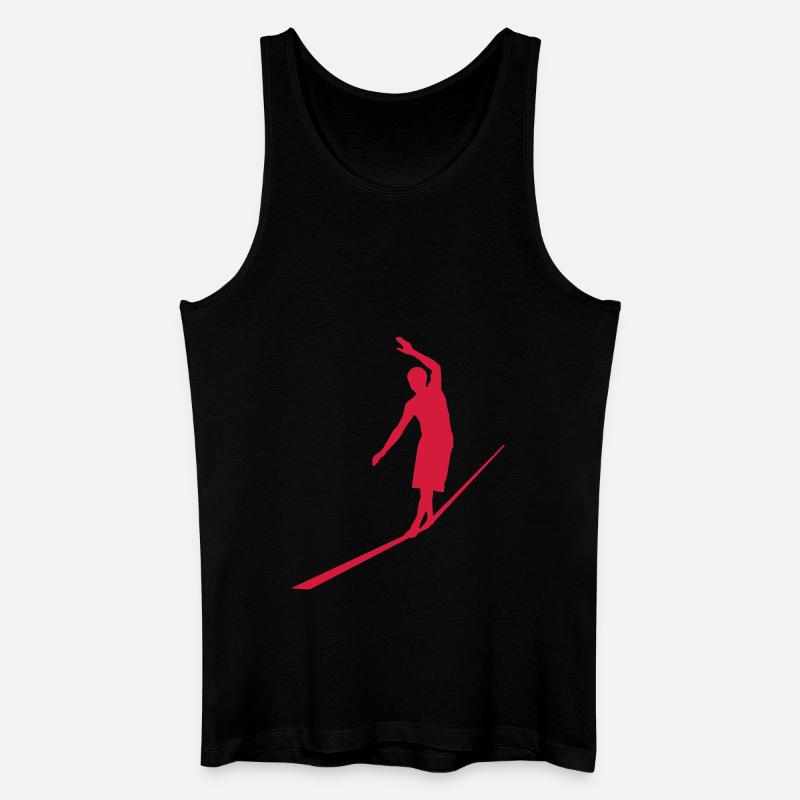 Slackline - Männer Bio Tank Top - Schwarz