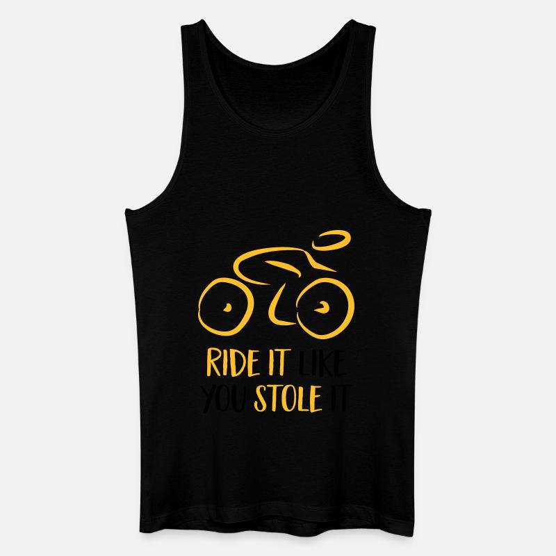 Fahrrad - Männer Bio Tank Top - Schwarz