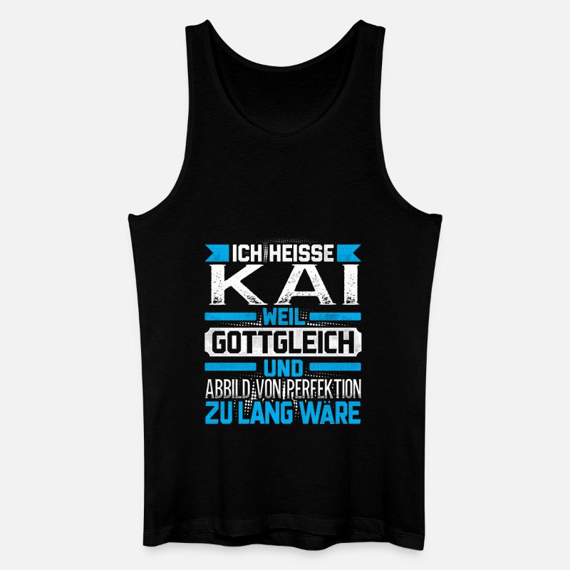 KAI - Gottgleich - Männer Bio Tank Top - Schwarz