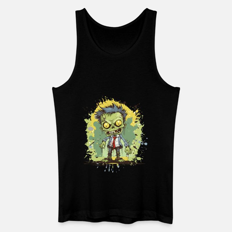 Zombie Comic - Männer Bio Tank Top - Schwarz
