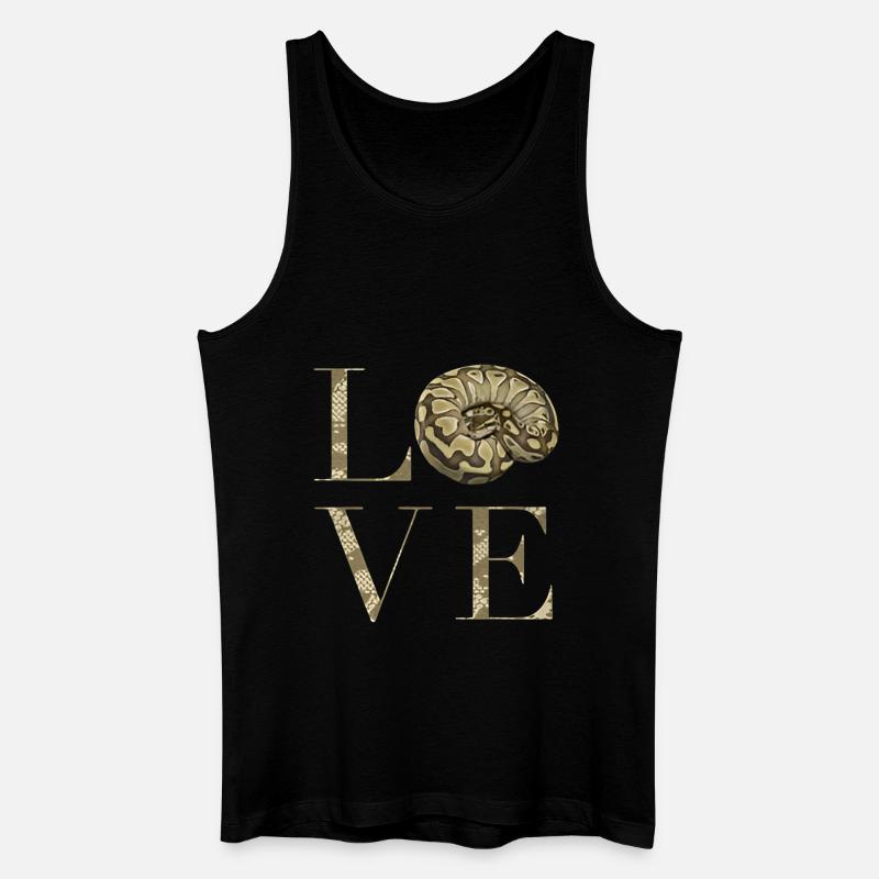 Ball Python snake Lover - Men’s Organic Tank Top - black