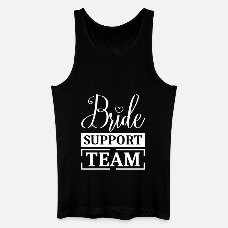 Braut Support Team - Männer Bio Tank Top - Schwarz