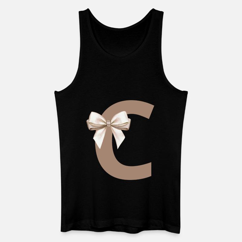 Buchstabe C Knoten - Männer Bio Tank Top - Schwarz