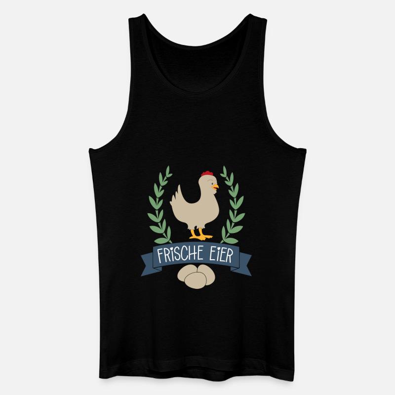 Frische Eier - Männer Bio Tank Top - Schwarz