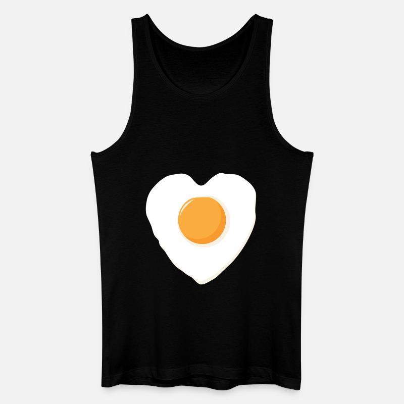 Spiegeleiliebe - Männer Bio Tank Top - Schwarz