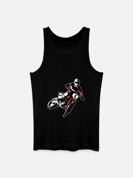 MotoCross - Débardeur bio Homme - noir